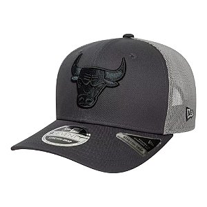 Boné New Era Tonal 970SS Chicago Bulls Cinza Masculino