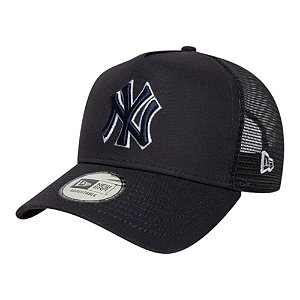 Boné New Era 940 A-Frame Trucker SN New York Yankees Marinho