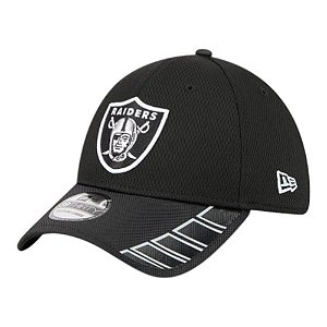 Boné New Era 3930 Visor Hit 25059 Las Vegas Raiders Preto