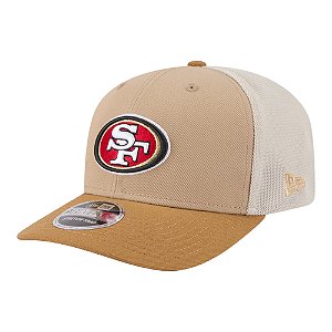 Boné New Era 970ss Trucker San Francisco 49ers Bege