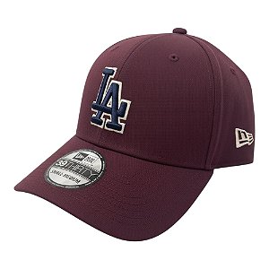 Boné New Era 3930 Maroon Los Angeles Dodgers Roxo Masculino
