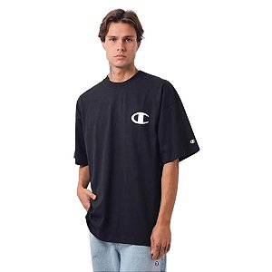Camiseta Champion Oversized Basket United Preto Masculino