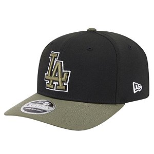 Boné New Era 970ss Olive Los Angeles Dodgers Preto Masculino
