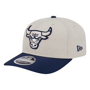Boné New Era 970ss Sandy Sea Chicago Bulls Bege Masculino