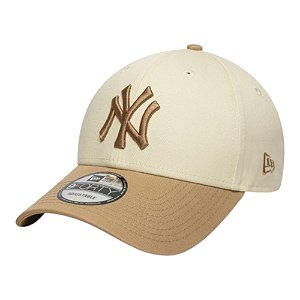Boné New Era Colour Block 940 New York Yankees Bege