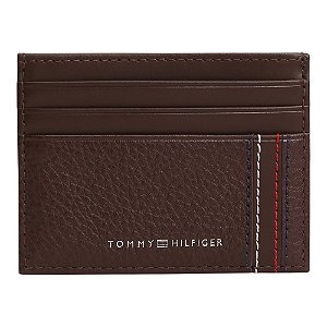 Carteira Tommy Hilfiger Central Credit Card Holder Marrom