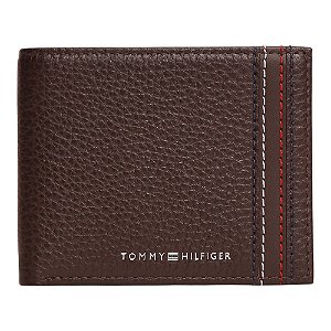 Carteira Tommy Hilfiger Central Mini Credit Card Marrom