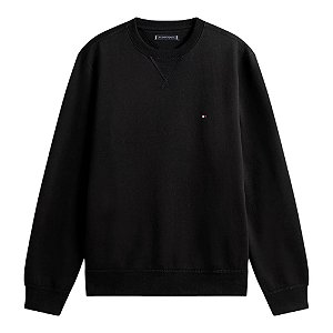 Moletom Tommy Hilfiger Essential Fleece Crew Masculino Preto