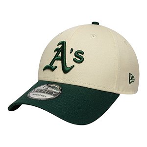 Boné New Era Colour Block 940 Oakland Athletics Bege