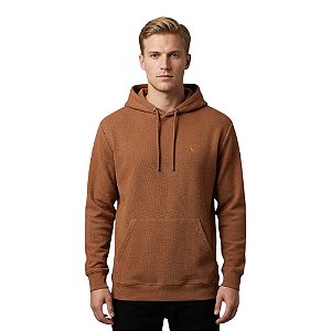 Moletom Reserva Hoodie Textura Jalapao Masculino Marrom