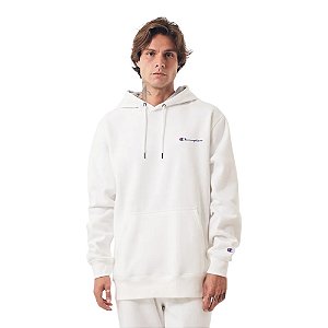 Moletom Champion Hoodie Athletic Script Masculino Off White