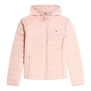 Jaqueta Tommy Hilfiger Stretch Down Feminino Rosa Claro