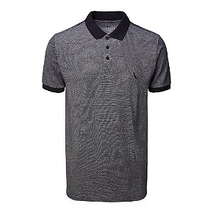 Camisa Polo Reserva Slim Piquet Denim Masculino Preto
