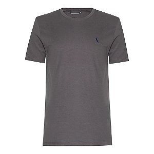 Camiseta Reserva Regular Careca Masculino Cinza Fuligem