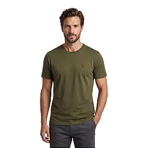 Camiseta Reserva Regular Vento Masculino Verde Musgo