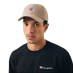 Boné Champion Baseball Six Dark Khaki