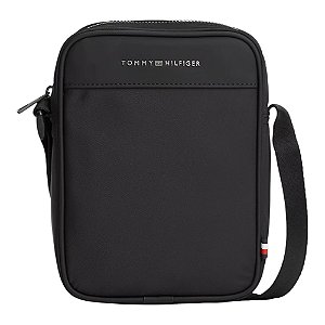 Bolsa Shoulder Bag Tommy Hilfiger Repreve Mini Preto 2.15L