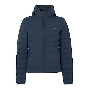 Jaqueta Tommy Hilfiger Stretch Nylon Down Feminino Marinho