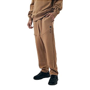 Calça Champion Tech Pants Diagonal Zip Masculino Caqui