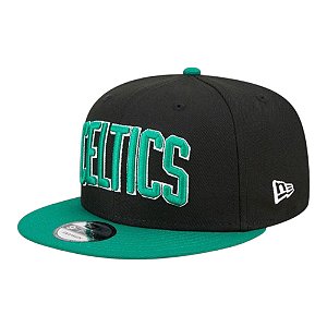 Boné New Era 950 Boston Celtics Preto Com Verde Masculino