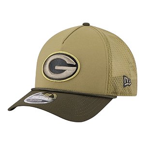 Boné New Era 940mc A-Frame Green Bay Packers Verde Oliva