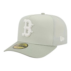 Boné New Era Crinkle 5950A-Frame Boston Red Sox Verde Claro