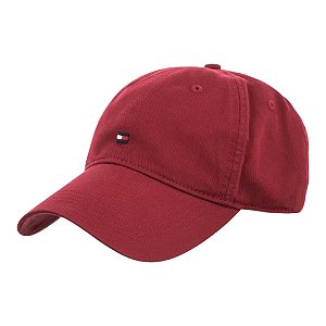 Boné Tommy Hilfiger Flag Embroidery Baseball Vermelho