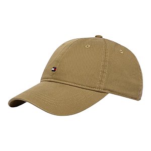 Boné Tommy Hilfiger Flag Embroidery Baseball Masculino Caqui