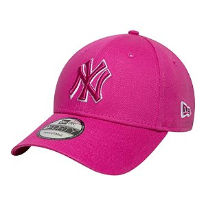 Boné New Era Team Outline 940 New York Yankees Rosa