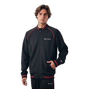 Conjunto Agasalho Champion Active Masculino Preto e Vermelho