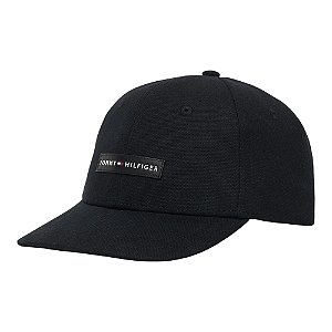 Boné Tommy Hilfiger Foundation Canvas Masculino Preto