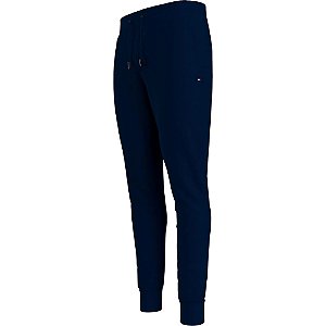 Calça Tommy Hilfiger Moletom Jogger Flag Masculino Marinho