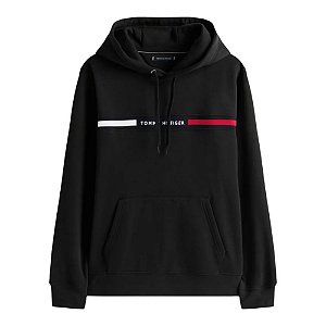 Moletom Tommy Hilfiger Chest Insert Masculino Preto