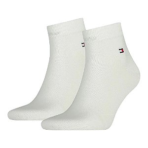 Meia Tommy Hilfiger Kit 2 Pares Cano Curto Branco