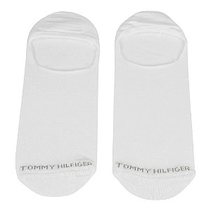 Meia Tommy Hilfiger Sapatilha Kit Com 2 Pares Branco