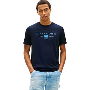 Camiseta Tommy Hilfiger Brand Love Mono Stack Masculino