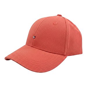 Boné Tommy Hilfiger Flag Cotton Unissex Algodão Salmão