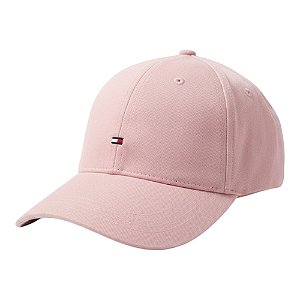Boné Tommy Hilfiger Flag Cotton Unissex Algodão Rosa Claro