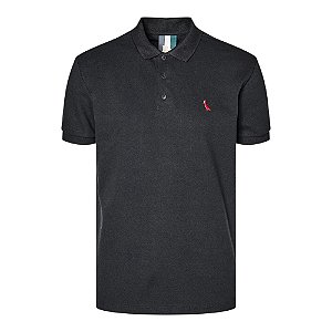 Camisa Polo Reserva Regular Piquet Masculino Preto