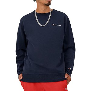 Moletom Champion Crewneck Athletic Script Masculino Azul