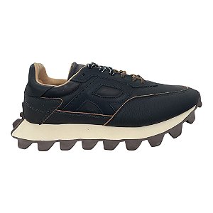 Tênis Reserva Yankee Leather Pais Masculino Preto e Marrom