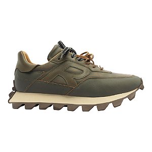 Tênis Reserva Yankee Leather Pais Masculino Militar/Preto