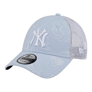 Boné New Era 940tr Resort New York Yankees Azul Claro