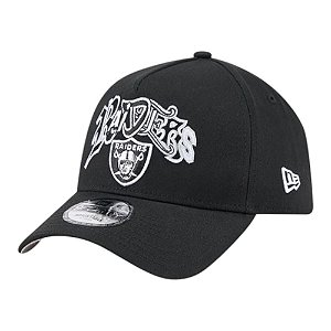Boné New Era 940A-Frame Multi Letter Las Vegas Raiders Preto