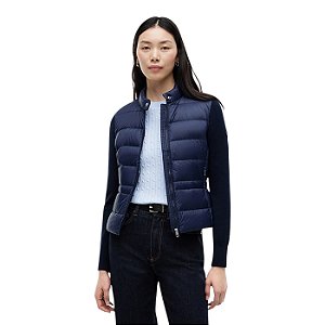 Jaqueta Tommy Hilfiger Down Knit Mix Feminino Marinho