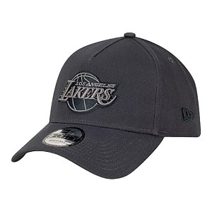 Boné New Era 940A-Frame Monochrome Los Angeles Lakers Cinza