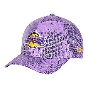 Boné New Era 940mc Sequin Los Angeles Lakers Roxo