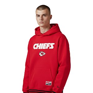 Moletom New Era Hoodpo Kansas City Chiefs Masculino Vermelho