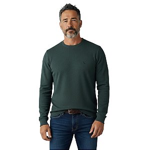Suéter Reserva Careca Moletinho Masculino Verde Petróleo