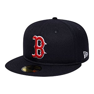Boné New Era 5950 Boston Red Sox Fechado Marinho